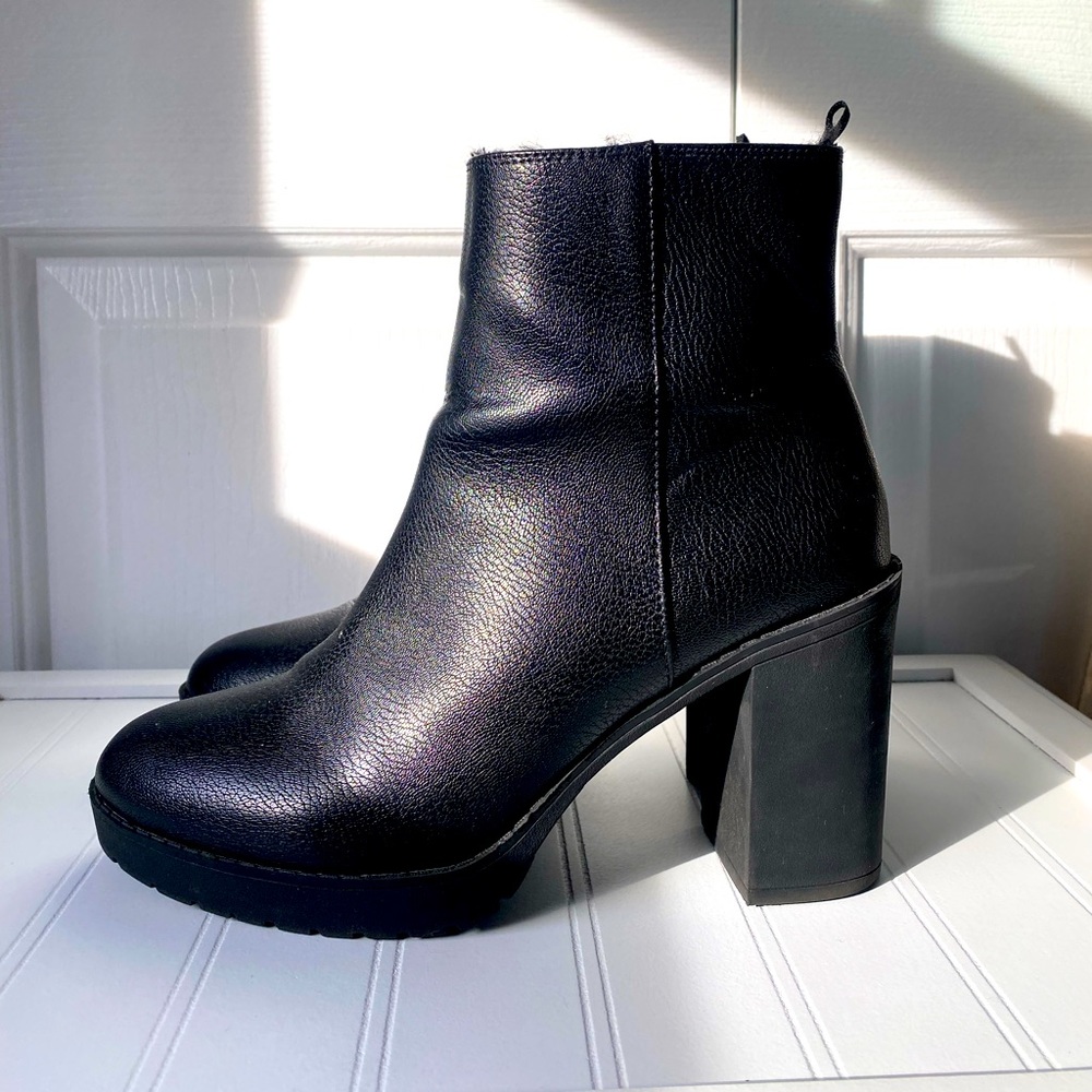 H&M leather booties